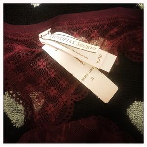 Victoria's Secret Intimates & Sleepwear - VS Burgundy Lace Thong Victoria's Secret Intimates & Sleepwear - VS Burgundy Lace Thong